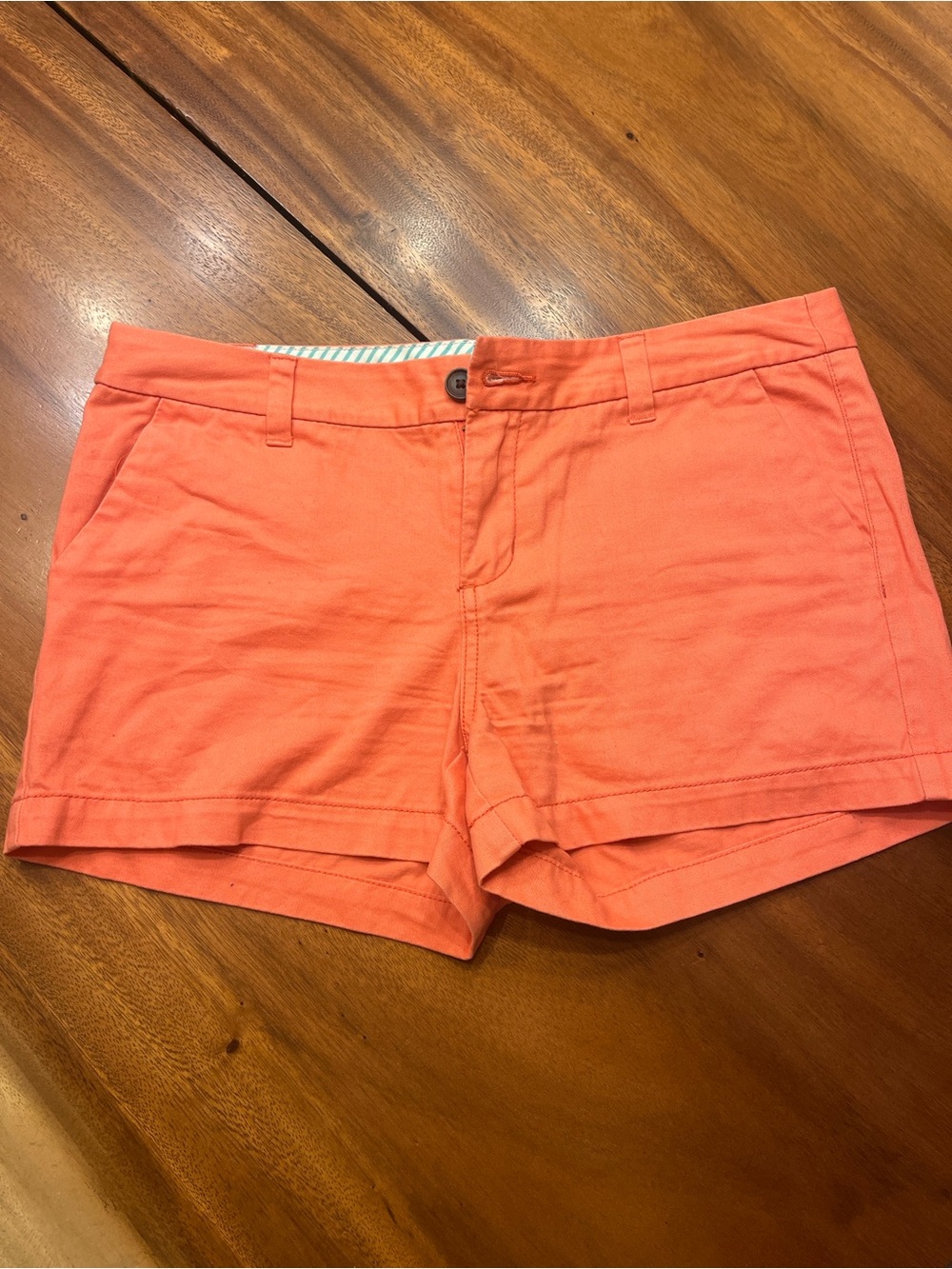 Merona Coral Orange Cotton Bermuda Shorts